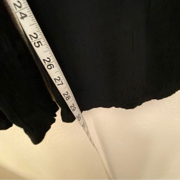 Three dots black rayon pull on gauze hi rise wide leg lounge pants size S - Picture 9 of 13